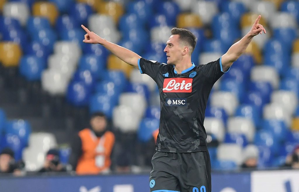Milik in vista di Napoli Juventus
