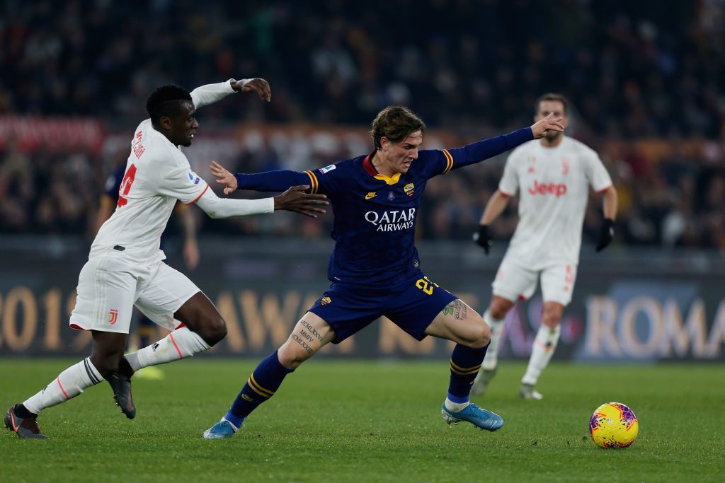 zaniolo infortunio roma juventus