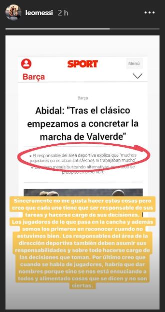 Messi risponde ad Abidal
