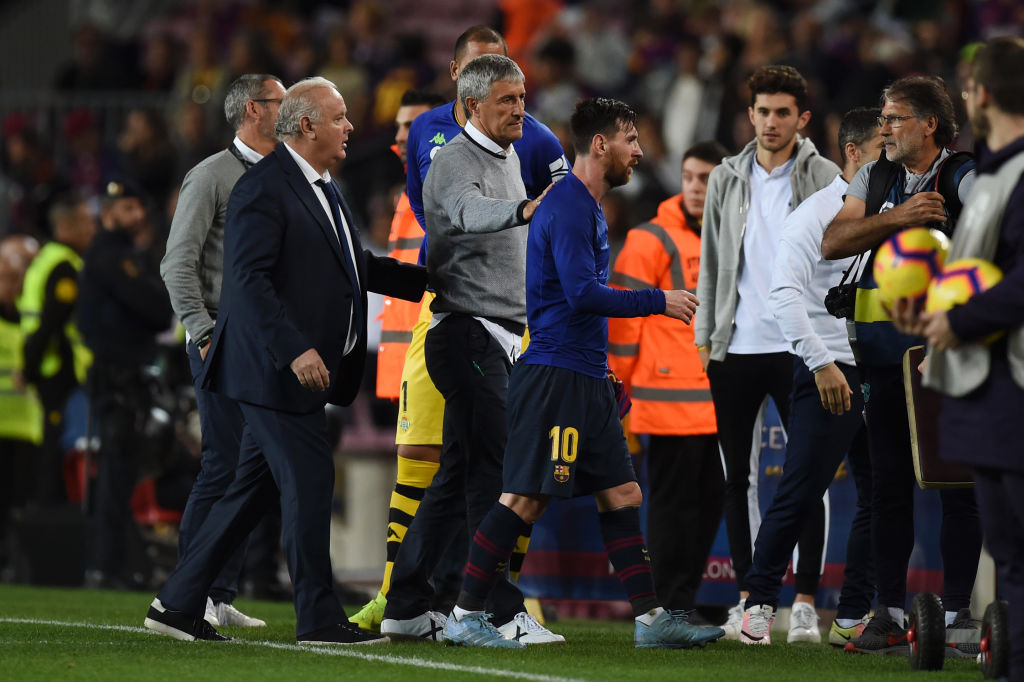 Setien su Messi ed Abidal