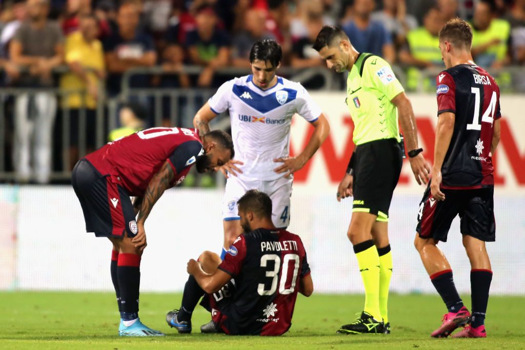 Cagliari Pavoletti Napoli tweet