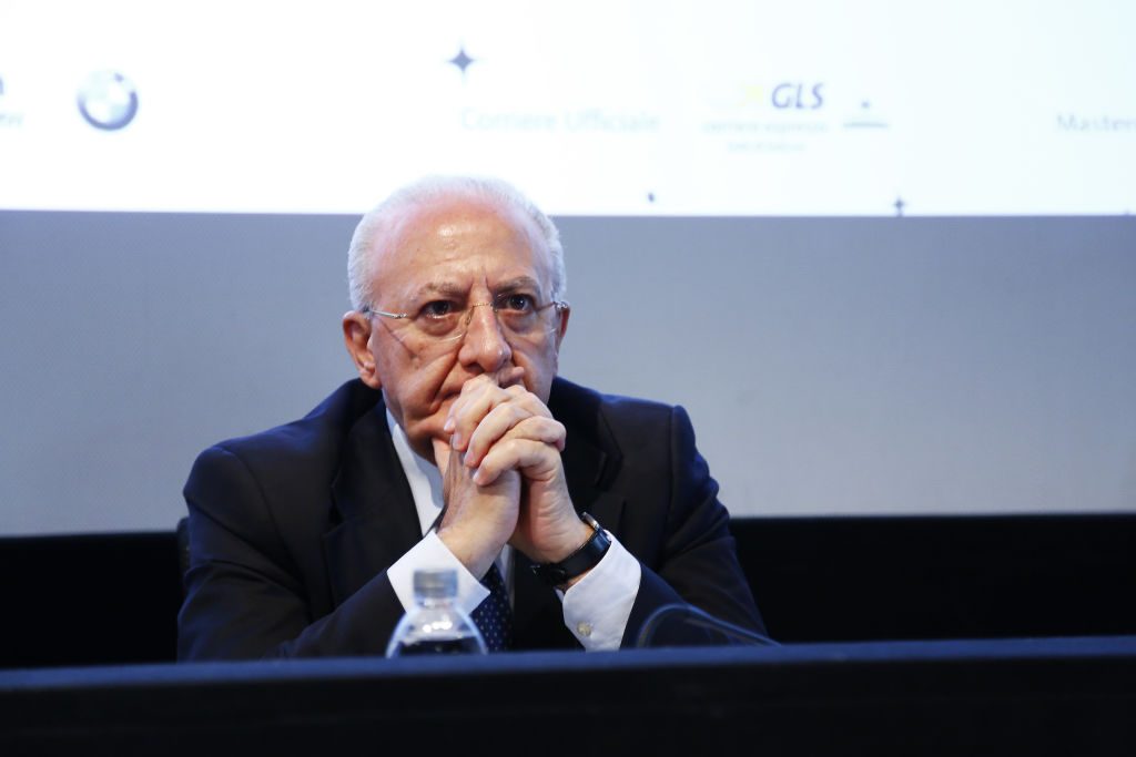 De Luca, l'annuncio