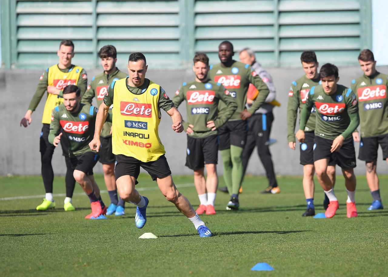 Napoli allenamento