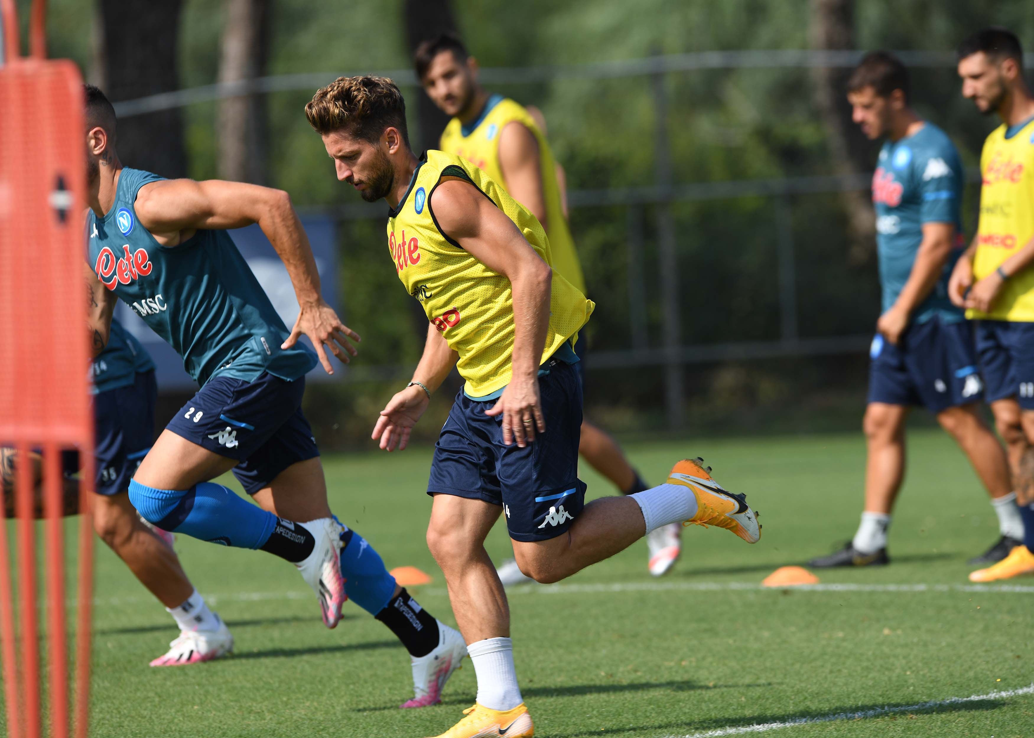 Mertens in allenamento